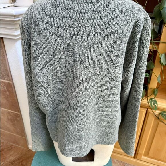 NIC+ZOE Gray Button Cardigan XXL – Cotton Blend Knit NWT - Picture 4 of 7